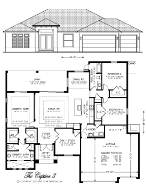 The Captiva 3 Floor Plan by Ellis Group Custom Homes