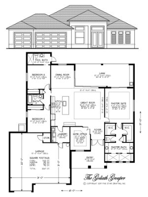 The Goliath Grouper Custom Home Floor Plan by Ellis Group